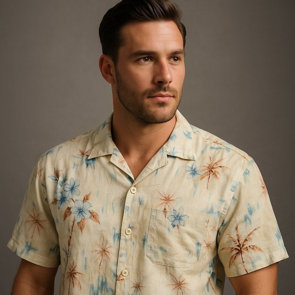 Tommy Bahama 100% Silk Tropical Floral Shirt – Size Large